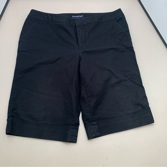 Banana Republic Flat Front Stretch Short Black Size 12 - Picture 1 of 6